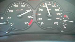 Peugeot 206 11 60hp Acceleration [upl. by Lunette]