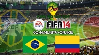 FIFA WM 2014 COMMUNITYORAKEL  16  Viertelfinale  Brasilien  Kolumbien DeutschHD [upl. by Irahk724]