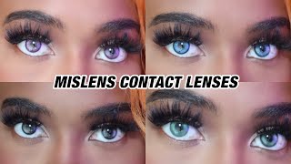 COLORED CONTACTS FOR DARK EYES  MISLENS [upl. by Oderf]