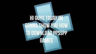 how to download ppsspp games on pc windows 11 [upl. by Einnov]