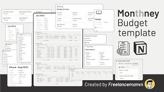 Notion Template 3  Monthney Budget  Hệ thống Quản lý Tài chính Cá nhân 30 [upl. by Neisa]