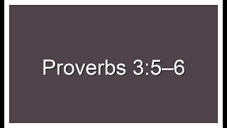 Proverbs 35–6 on loop for 10 minutes [upl. by Styles59]