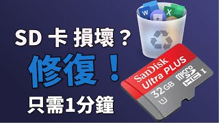 【SD卡 修復】只需1分鐘！修復SD卡檔案，Tenorshare 4DDiG資料救援軟體，專業救援救援記憶卡，隨身碟和硬碟的資料 [upl. by Marra]