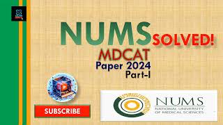 MDCAT NUMS 2024 ResultSolved PartI  NUMS Result  NUMS 2024 Physics Solved  MDCAT Physics [upl. by Barger]