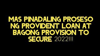 Provident Fund Loan in 2022 Mas Pinadali sa bagong Amendment at Provision [upl. by Lila]