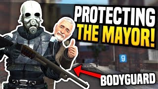 PROTECTING THE MAYOR  Gmod DarkRP  Mayors Bodyguard Roleplay [upl. by Ymij286]