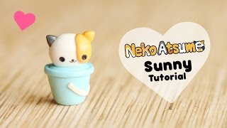 Neko Atsume Sunny amp Bucket│Polymer Clay Tutorial [upl. by Nellek305]