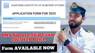 SIMS DNS Sponsorship Exam 2025  February Batch🔥AVAILABLE NOW🔥 How to fill the form Step by Step [upl. by Magel]