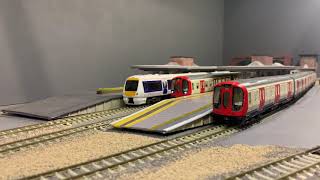 Harefield london underground model railway  Trains running [upl. by Dagnah431]