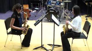 Kummers Rondo sax duet at Tiimberlane [upl. by Idnib]