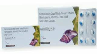 Calciark K2 Capsule Calcitriol Calcium Citrate Maleate Omega 3 Fatty Acid Methycobalamin Capsules [upl. by Gwyneth]