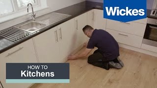 How to Fit a Kitchen Plinth Pelmet and Cornice with Wickes [upl. by Yesdnik347]