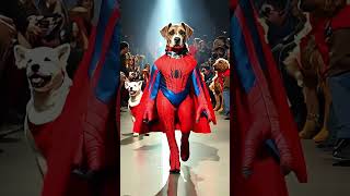 🐶 ✨ SuperPaws SpiderMan Fashion Show for Dogs on the Catwalk 👗 [upl. by Dosi668]