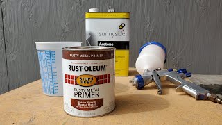 Lets Spray  Rustoleum  Rusty Metal Primer [upl. by Meredith]