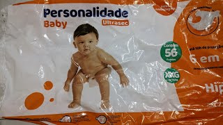 Fralda personalidade baby ultra sec xxg 6 em 1 atualizado 2024 [upl. by Faubion657]