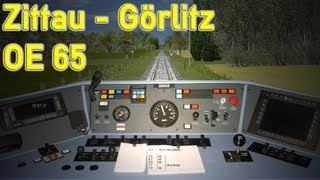 ★ FÜHRERSTANDSMITFAHRT DER ODEG OE65  Zittau nach Görlitz Loksim3D HD [upl. by Suoinuj]