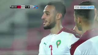 Noussair Mazraoui Goal 💥 Morocco vs DR Congo 10 [upl. by Chaker131]