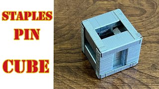 How to make cube with stapler pin [upl. by Gallager583]