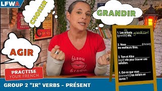 Practise Your French Group 2 quotIRquot Verbs  PRÉSENT [upl. by Beata]