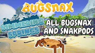 Catch All Bugsnax and Snakpods  Simmering Springs Guide [upl. by Nuawd999]