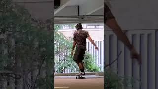 Practicing fakie ollie Over a speedbump skateboardprogression shorts [upl. by Arutek857]