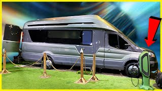 Thor 300 Mile Range ELECTRIC CAMPER VAN amp Airstream eStream Self Propelled Towable [upl. by Ahsinej]