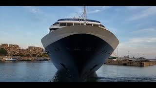 Volendam Rotterdam Holland America Line cruiseship departure from Montreal 01062024 [upl. by Rubma]