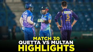 PSL 9  Full Highlights  Quetta Gladiators vs Multan Sultans  Match 30  M2A1A [upl. by Luapleahcim]