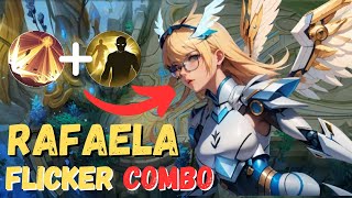 SURPRISE RAFAELA FLICKER COMBO  RAFAELA BEST BUILD 2024  MOBILE LEGENDS [upl. by Navonoj]