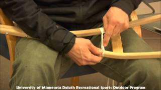 How To lace an Ojibway Style Snowshoe [upl. by Austine]