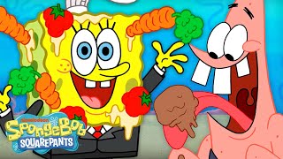 SpongeBobs MESSIEST Foods Ever 🍔  SpongeBob [upl. by Kaine347]