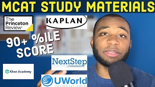 MCAT Study Materials for a 90TH PERCENTILE MCAT Score TIPSADVICE [upl. by Aeduj]