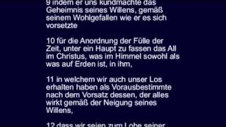 Epheser 1  Paulus an die Gemeinde in Ephesus über das Geheimnis des Willens Gottes [upl. by Korwun]