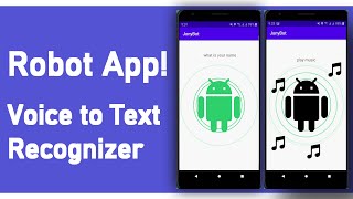 How to make a Robot App  Speech to Text Recognizer  Kotlin  Android Studio [upl. by Gnemgnok40]