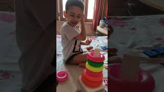 ADVIK playing with stacking rings stackingrings cutebaby ytindia [upl. by Cecilla]