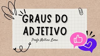 GRAUS DO ADJETIVO  Com treino [upl. by Auhel]