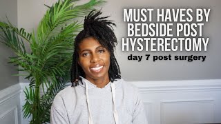 DAY 7 POST HYSTERECTOMY SURGERY  HYSTERECTOMY RECOVERY MUST HAVES [upl. by Karlene292]