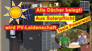 Deine Photovoltaik 43 Aus Solarpflicht wird PVLeidenschaft  Was leistet die Tesla Powerwall [upl. by Gibert]