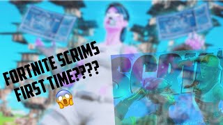 I PLAYED FORTNITE SCRIMS FIRST TIME [upl. by Pownall]