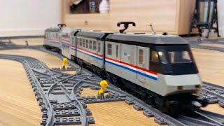 Lego Train 4558 Metroliner passenger train from 1991 Lego putnicki vlak fast lego train [upl. by Dagall60]