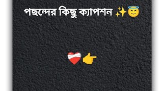 পছন্দের কিছু ক্যাপশন caption facebookstatus bestcaption status viralvideo [upl. by Vtehsta175]