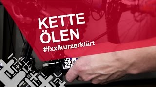 Fahrradkette richtig ölen  fxxlkurzerklärt [upl. by Butterfield]