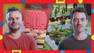 LEGO Heads Fruit amp Vegetables Build Challenge [upl. by Latham751]