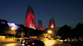 Flame Towers  Baku Azerbaijan [upl. by Kristel]