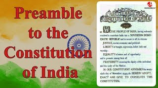 Preamble to the Constitution of India by Madhuram Aparajita [upl. by Fasto374]