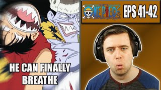 ARLONG VS LUFFY  OP Episodes 41 and 42  Rich Reaction [upl. by Akcinehs]