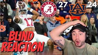 2023 Alabama vs Auburn Blind Reaction  One of the craziest Iron Bowls EVER [upl. by Selhorst]