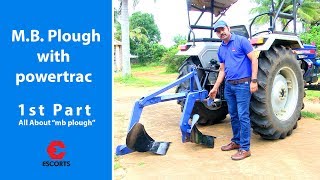 M B Plough  Powertrac [upl. by Hnahc]