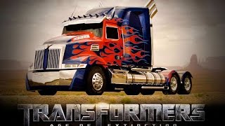 Transformers Age Of Extinction  Optimus Prime new truck [upl. by Britteny831]