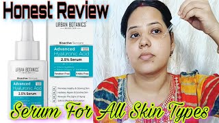 Urban Botanics Hyaluronic Acid Serum Review  25 Hyaluronic Acid serum  Serum For All Skin Types [upl. by Hcib]